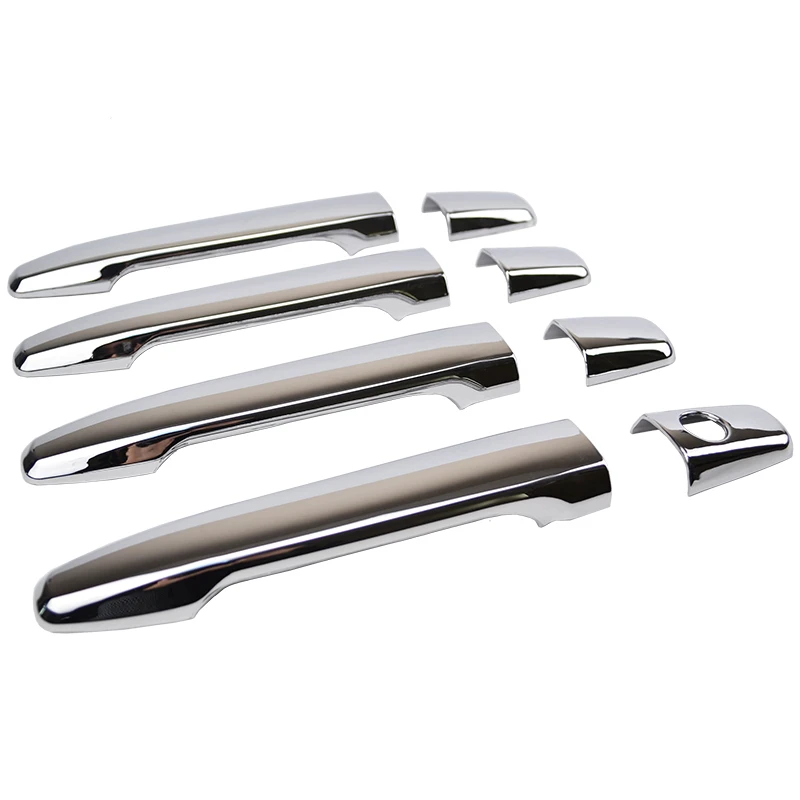 

For Outlander 2016 2017 2018 2019 Carbon Fiber Chrome Car Door Handle Bowl Cover Trim Car Accessories Sticker
