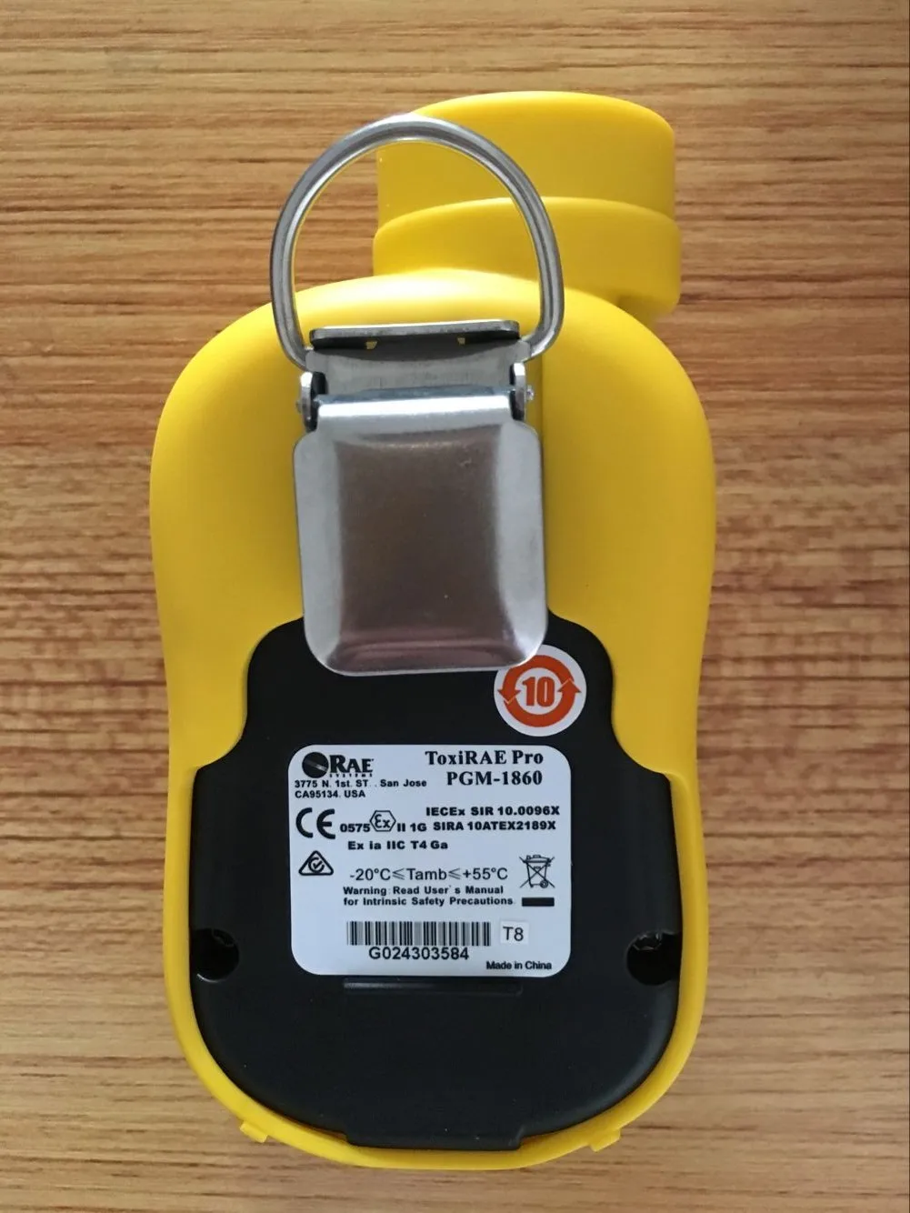 Персональный детектор токсичных сокращений Honeywell ToxiRAE Pro EC PGM-1860 Быстрая надежная