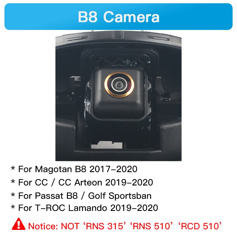 

170 ° Задняя камера заднего вида с логотипом AHD 1080P Flip OEM для VW Passat B6 B7 B8 Golf 6 Golf 7 8 MK7 Polo 6R 6C CC T-ROC EOS Car