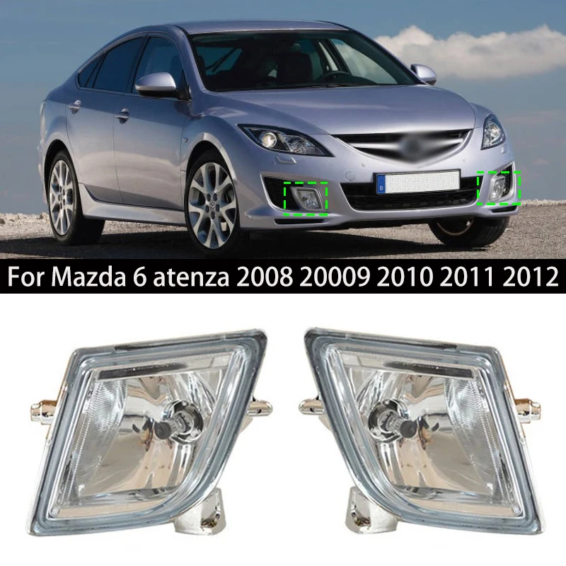 

Auto Front Left Right side Fog light Foglamp For Mazda 6 atenza 2008 2009 2010 2011 2012 GV7D-51-680 GV7D-51-690 With Bulbs