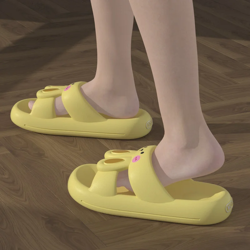 Women Slippers Summer New Pattern Fashion Cartoon Cute Rabbit Thick Sole S Slippers for Women Size 7 Robe and Slippers Set Women