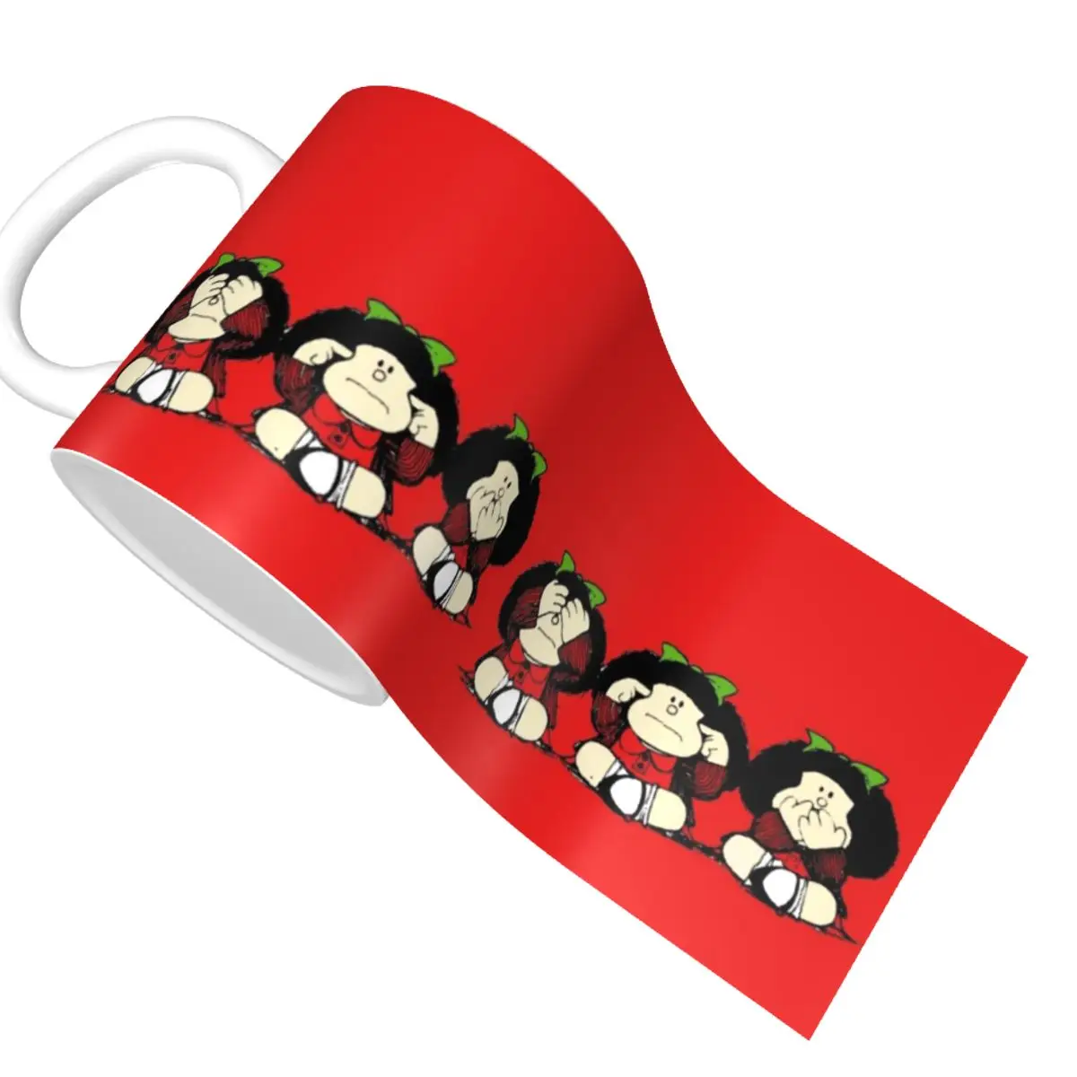 Mafalda керамические волшебные чашки 350 мл кружки для чая с молоком кофе лучшие