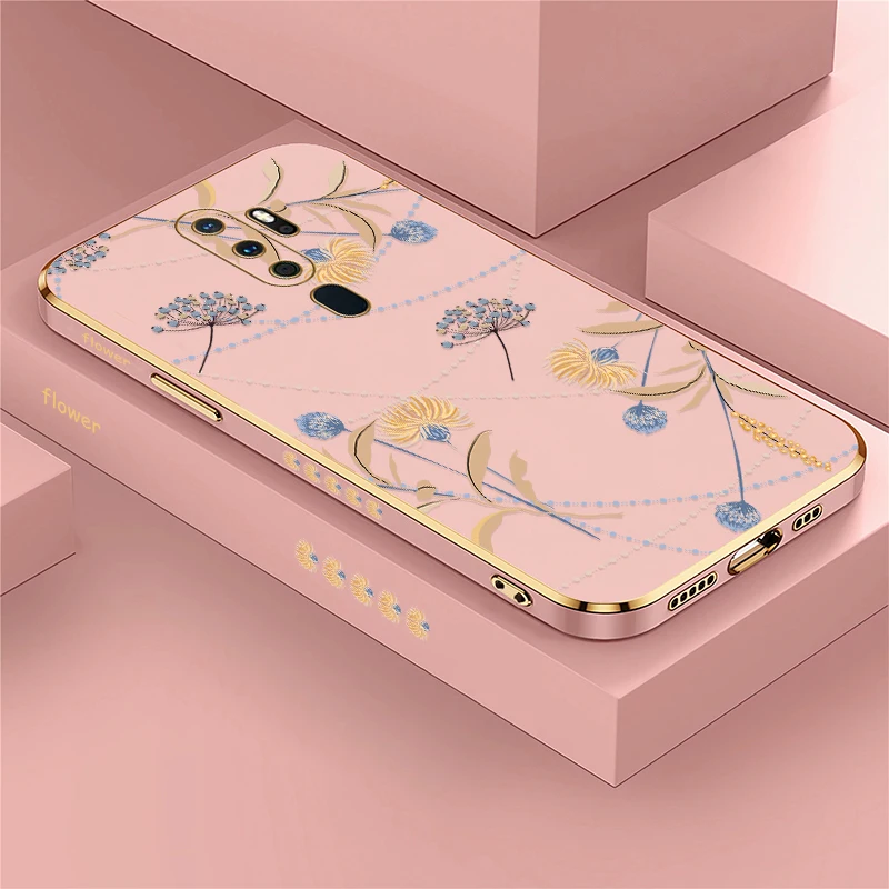Чехол для телефона OPPO A11K A11 A11X A9 A8 A5 2020 AX5 A7X A7 A12 A12E A12S A5S A3S Leaves Flower Противоударный
