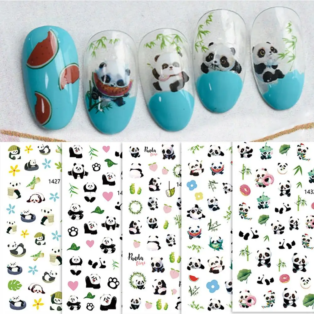 Аксессуары для маникюра самоклеящиеся красивые наклейки ногтей сделай сам панда