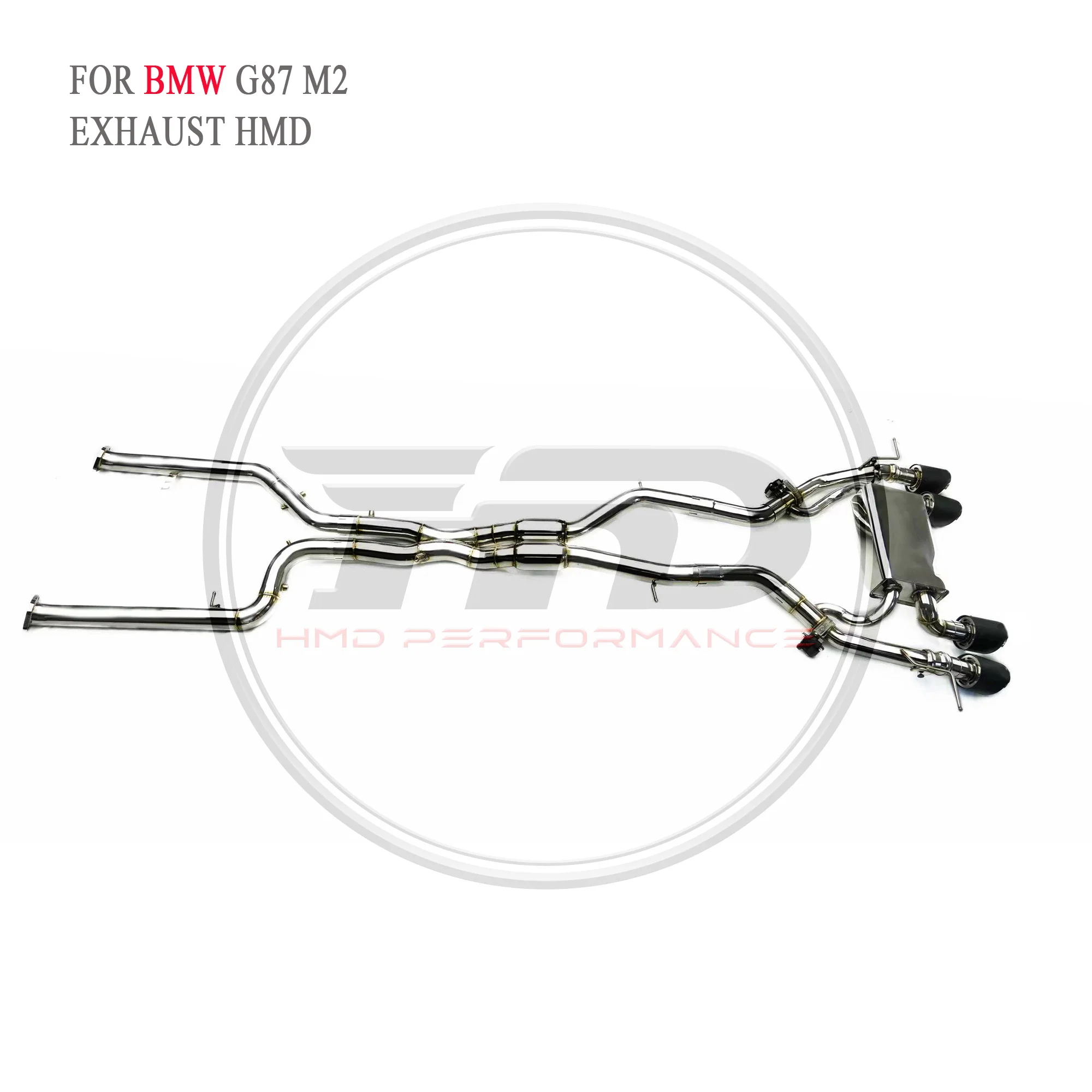 Выхлопная система HMD с высокой пропускной способностью Catback для BMW G87 M2