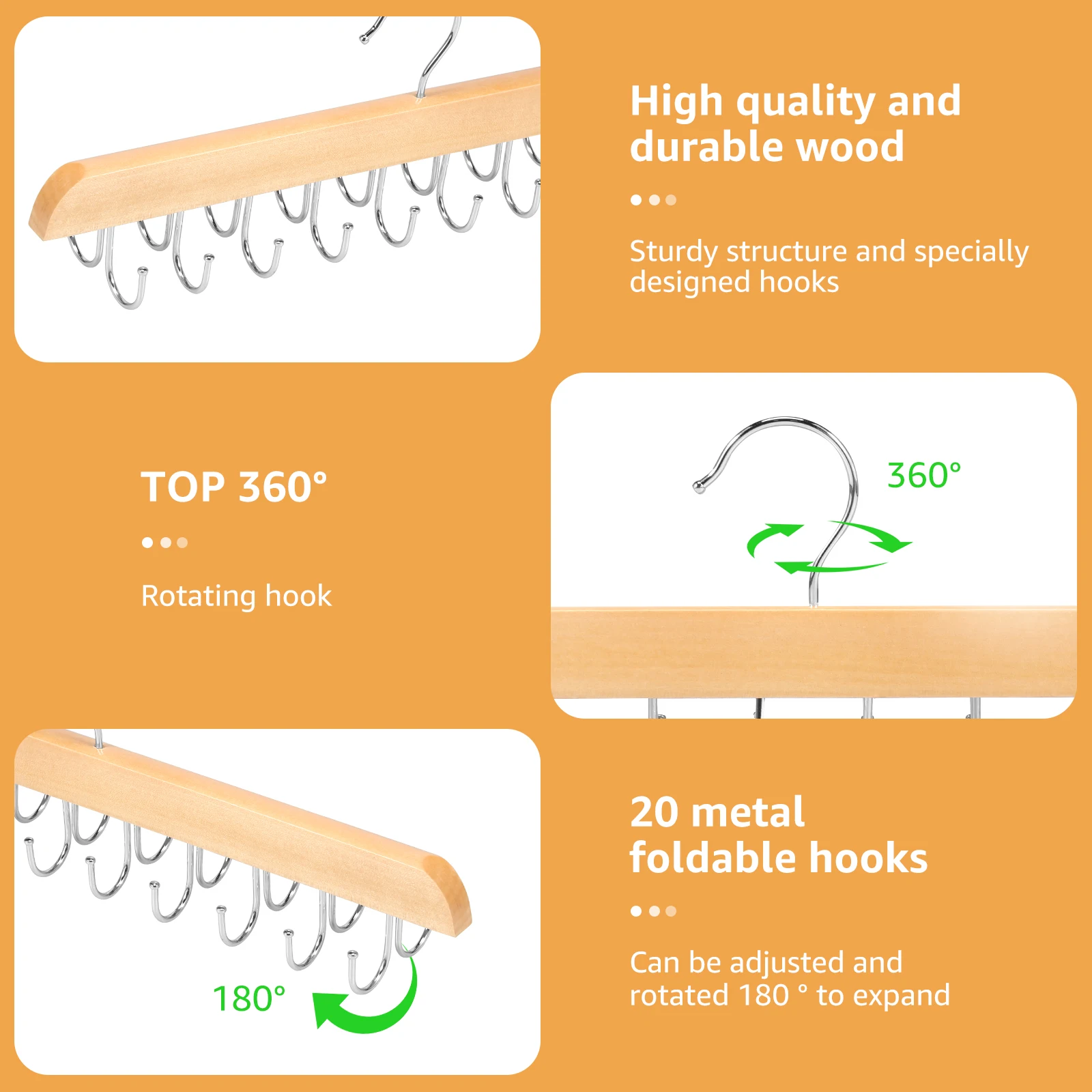 2/4 шт. вешалки для одежды 20 крючков
