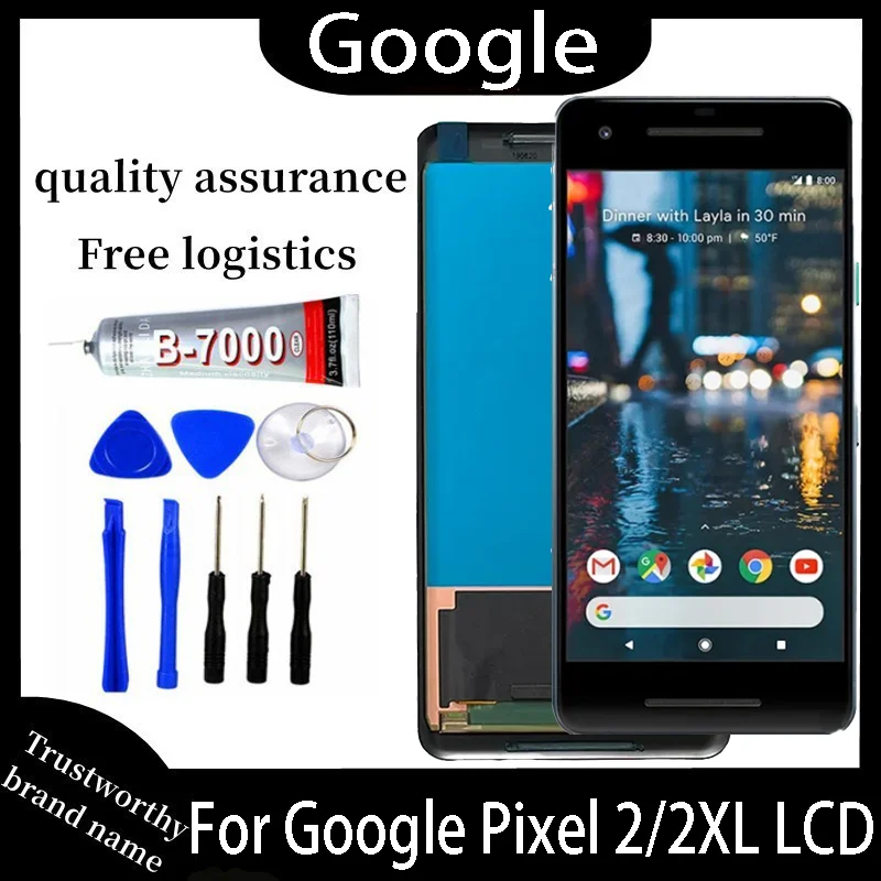 100% Оригинальный AMOLED ЖК-дисплей для Google Pixel 2 XL 2XL Стандартная замена для Google Pixel2 ЖК-дисплей