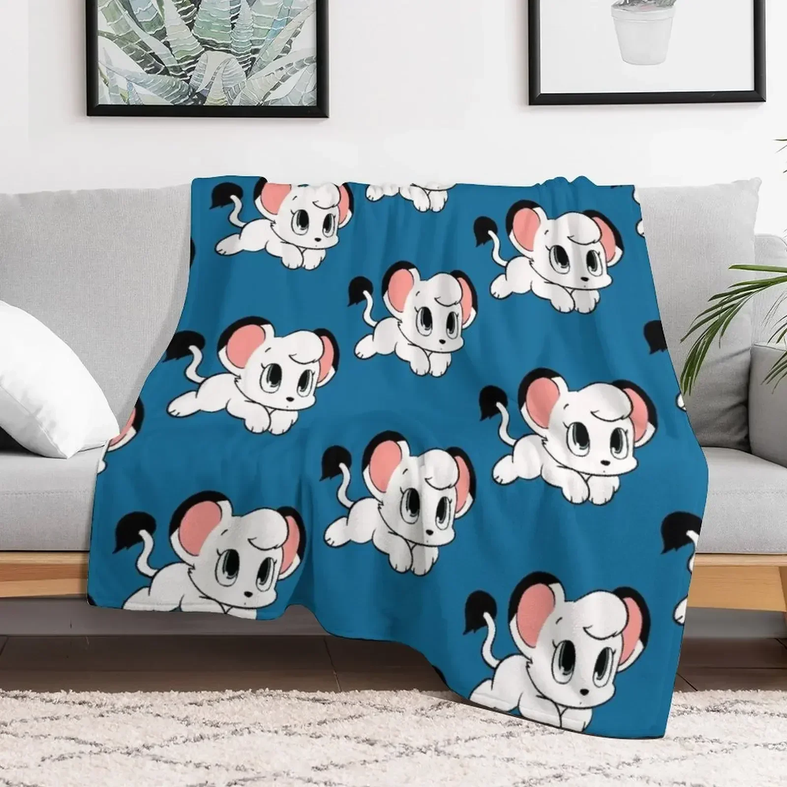 Одеяло Chibi Kimba декоративное теплое мягкое одеяло с начинкой