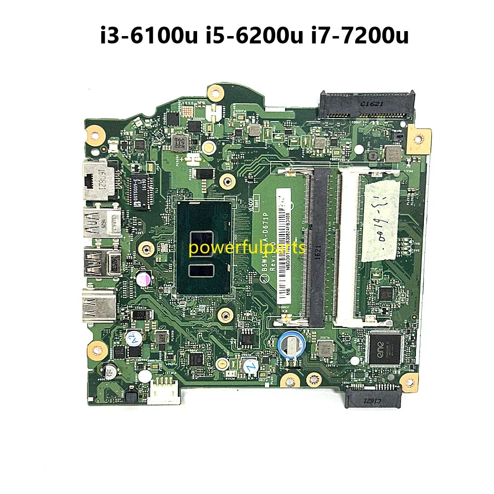 Материнская плата B5W1S для ноутбука Acer Aspire LA-D671P, i3 i5 i7