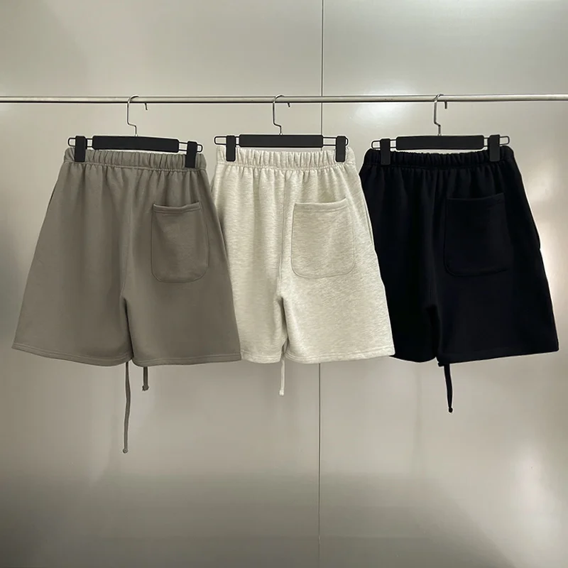 

Shorts Essentials Oversize Women and Men Drawstring Flocking FG Sports Pants 100%1:1 Basketball Sports Hip Hop Streetwear Shorts