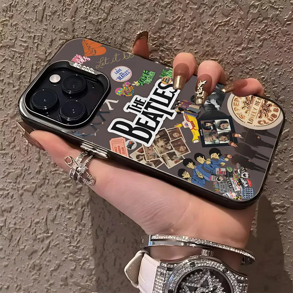 Band T-The B-Beatles Phone Case Matte Colored Silver For Iphone 16 15 14 Pro 13 12 Plus 11 7 8 X Cover