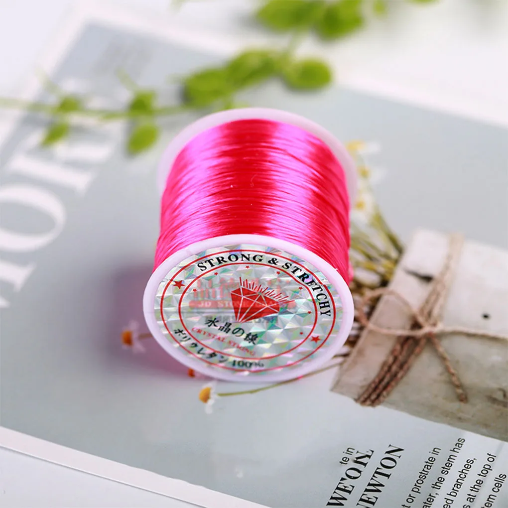 

Household Braiding Rope Bracelet Cord Roll Replacement Beading Line DIY Making Crafting Handmade Accessories White