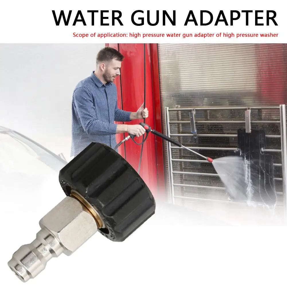 

Water Gun Parts Car Washer Stainless Steel 14mm Fitting As Picture Shows Brass M22-14MM Hose And Pump Connection