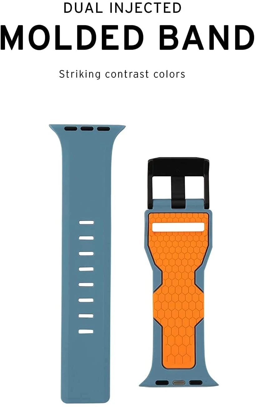 Silicone Strap for Apple watch Band 44mm 40mm 49mm 45mm 41mm UAG 42 watchband bracelet iwatch series 3 4 5 6 SE 7 8 Ultra strap