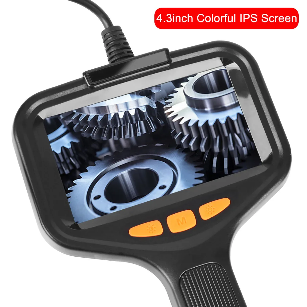 2 м/5 м автомобильный эндоскоп с кабелем 4 3 дюйма IPS экран 8 мм камера Автомобильные