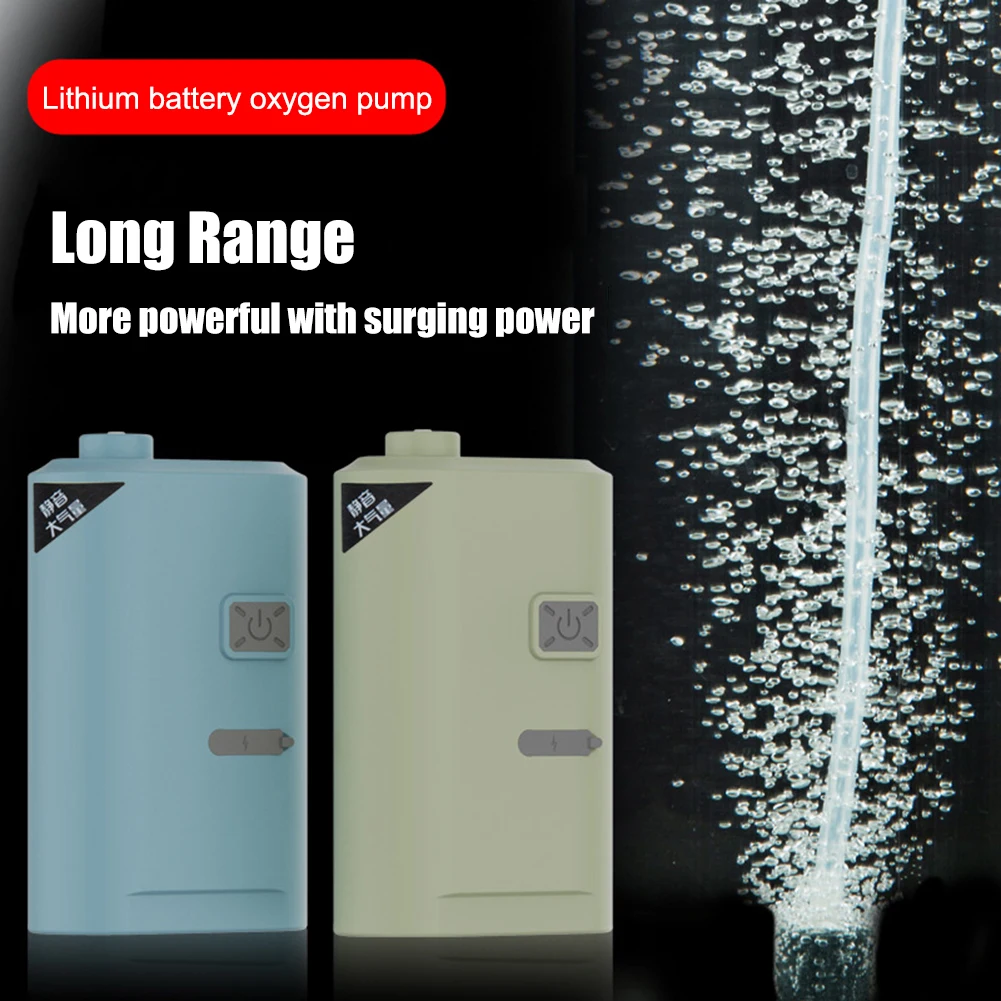 

Oxygenated Fish Tank Pump USB Rechargeable Oxygenation Air Pump Ultra Quiet Oxygen/Aerating Pump Portable for Outdoor Fishing