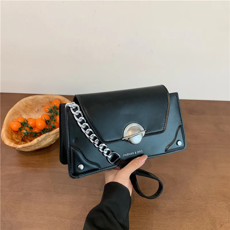 

Elegant Simple Retro Solid Color Small Bag Women's Underarm Bag Crossbody Bag Small Square Bag