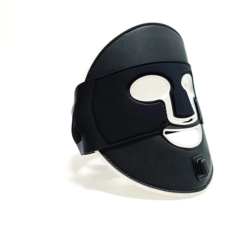 Designer Black Photo Mask Anti-aging Skin Rejuvenation Beauty Face Spa Infrared Light Therapy Silicone Led Facial Masks Skincar