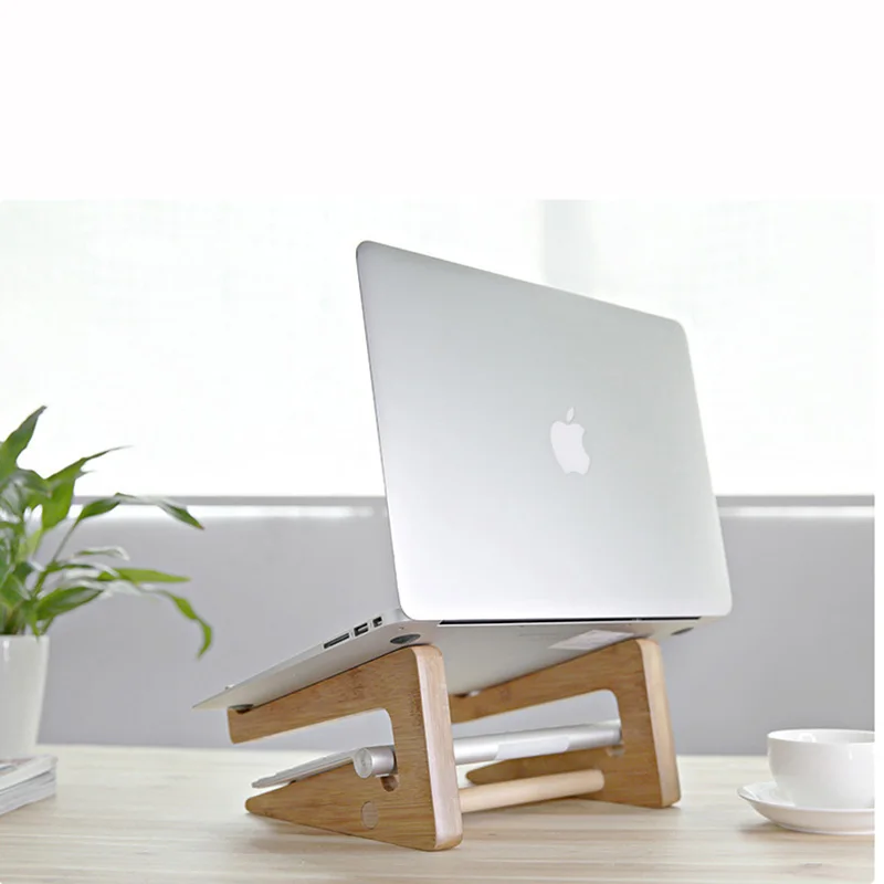 Подставка Vmonv для ноутбука с увеличенной высотой бамбуковая подставка Macbook Air Pro