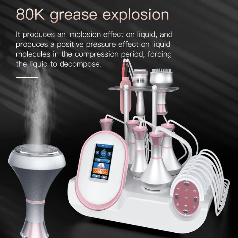 OEM ODM 9 в 1 80K вакуумное кавитационное снятие жира Ems устройство для