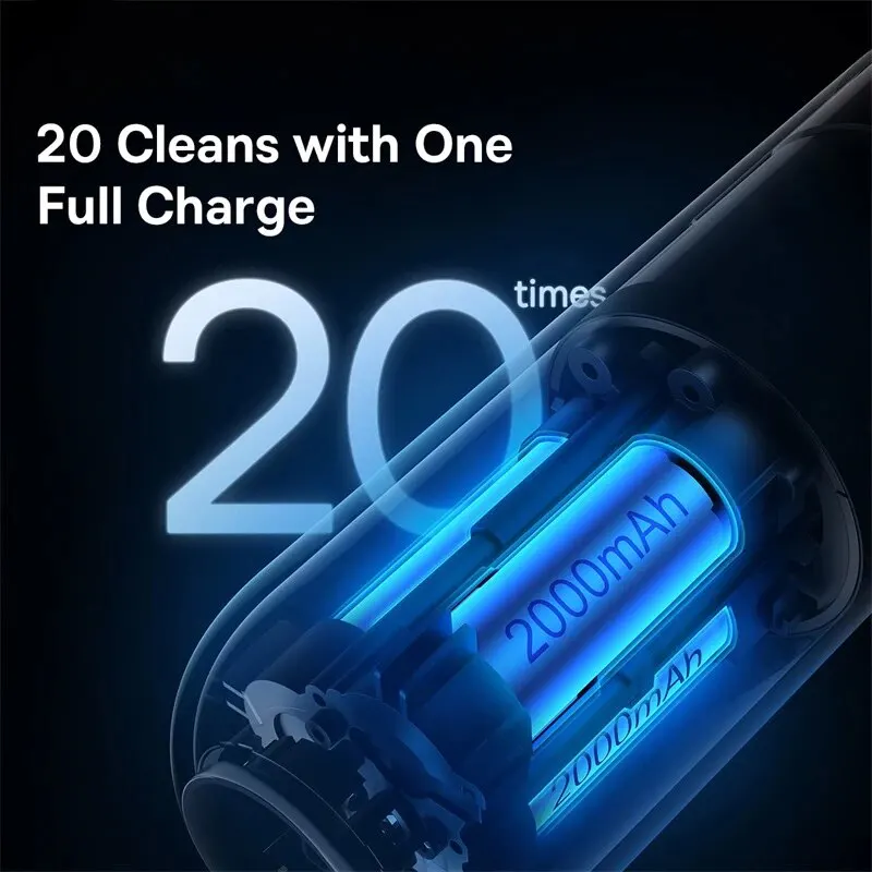 Автомобильный пылесос Baseus A2 Pro Mini Ручной автоматический с мощным всасыванием 6000