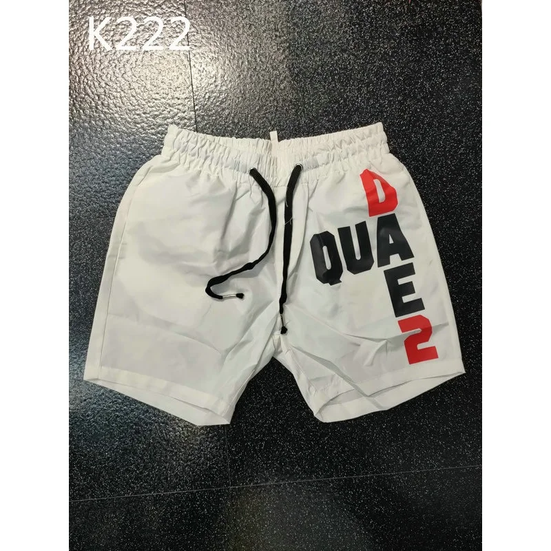 

Dsquared2 Summer Hip-hop Mens 2022 Beach Shorts Drawstring Waist Short Pant Men Casual Printed Letter Shorts M-3XL