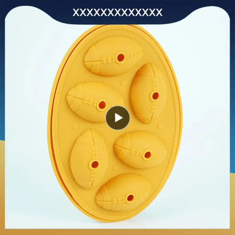 

Черный 6 контейнеров для хранения, охлаждающий желтый контейнер для пищевых продуктов, американский футбол, 6 ПРЯМЫХ силиконовых контейнеров для хранения «сделай сам»