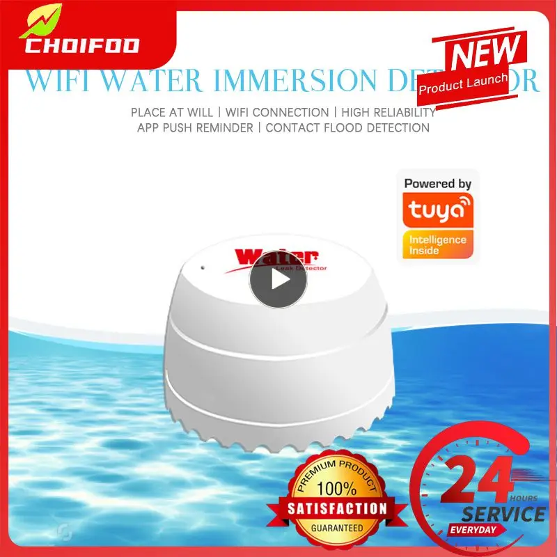 

Water Linkage Alarm Smart Life Real-time Detection Flood Sensor App Remote Monitoring Tuya Wifi Smart Water Leak Detector