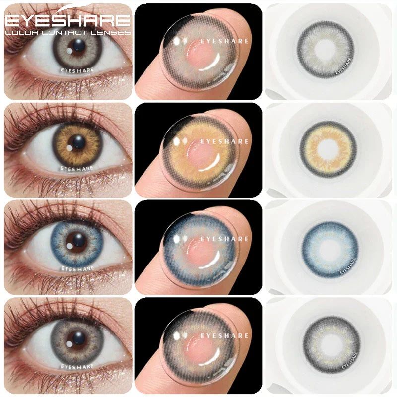 

Eyeshare 1 Pair Natural Colored Contact Lenses For Eyes Colored Contact Lens For Eyes Yearly Beauty Makeup Pupil Contact Lenses