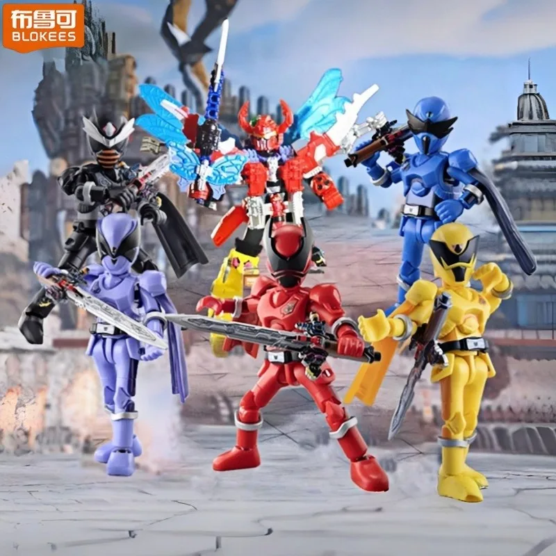 Строительные блоки BLOKEES Super Sentai, первое издание, 3D экшн-модель Beetle King, украшение для дома, маленькие частицы, собранные игрушки (art.: 3920d2e5bdfe8) - 3920d2e5bdfe8