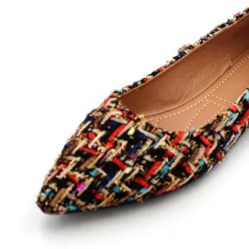 New Fashion Flats for Women Pointed toe Boat Shoes Soft Single Shoes Ladies Fashion Brand Footwear Women's Flats