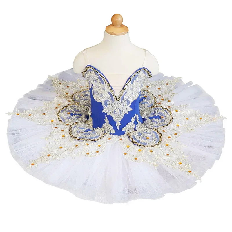 Детская балетная юбка платье для выступлений профессиональное Лебединое озеро