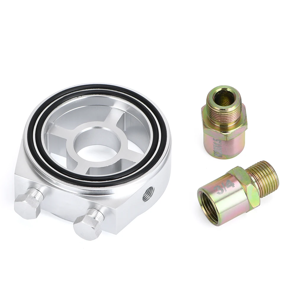 PQY - Переходник для сэндвич-пластины охладителя масляного фильтра M20 * 1,5 и 3/4-16 Универсальный адаптер для масла Автомобильный счетчик PQY6722
