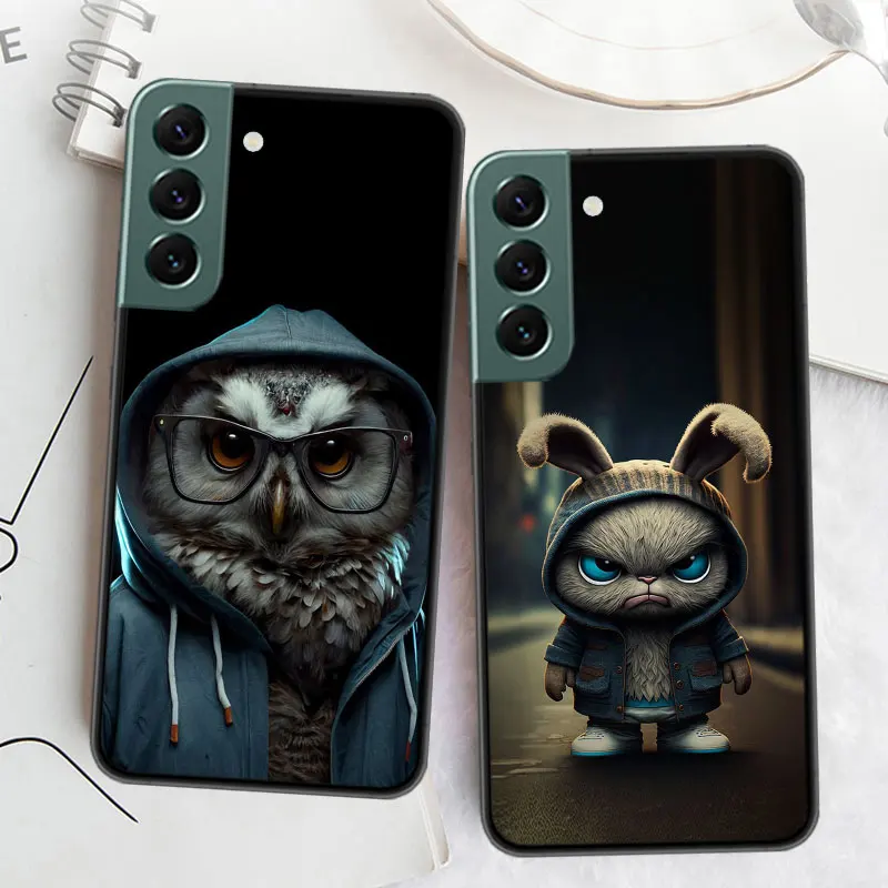 Чехол для телефона с изображением обезьяны лягушки свиньи коровы птицы кошки