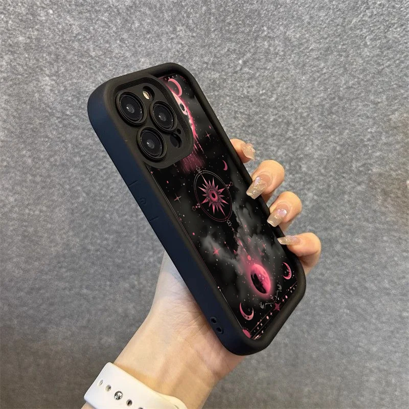 Фото Мягкий чехол для телефона Mysterious Magic Star Moon Pattern для Xiaomi Redmi Note 14 13 12 11 Pro Plus 4G 5G 12S 11S Redmi 13C 14C Cover №3