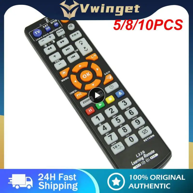 

5/8/10PCS Ergonomics Learning Remote Control Durable Convenient Multifunction Remote Control Friendly User Multifunction