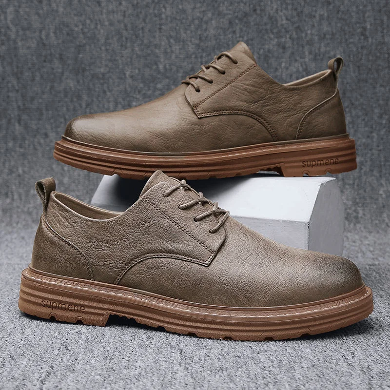 

Мужские низкие ботинки в британском стиле, сезон весна-осень, 2022