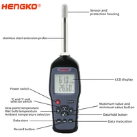 hengko multi functions temperature and humidity meter thermometer hygrometer with usb interface hk j9a103