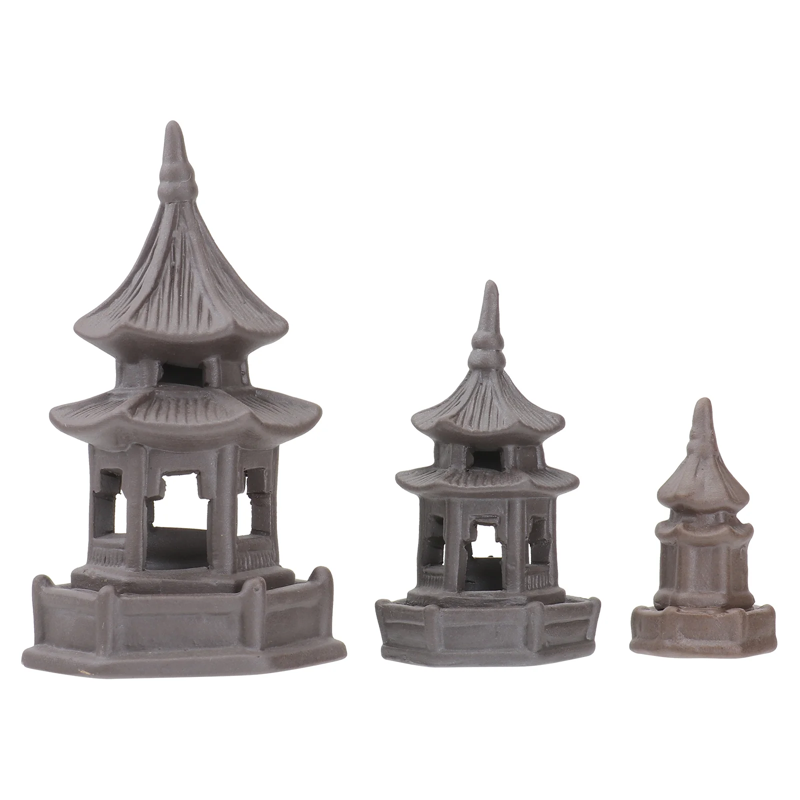 

Pagoda Figurine Mini Garden Statue Miniature Zen Landscape Decoration Ceramic Bonsai Decor Ornament Micro Pond Asian Figure