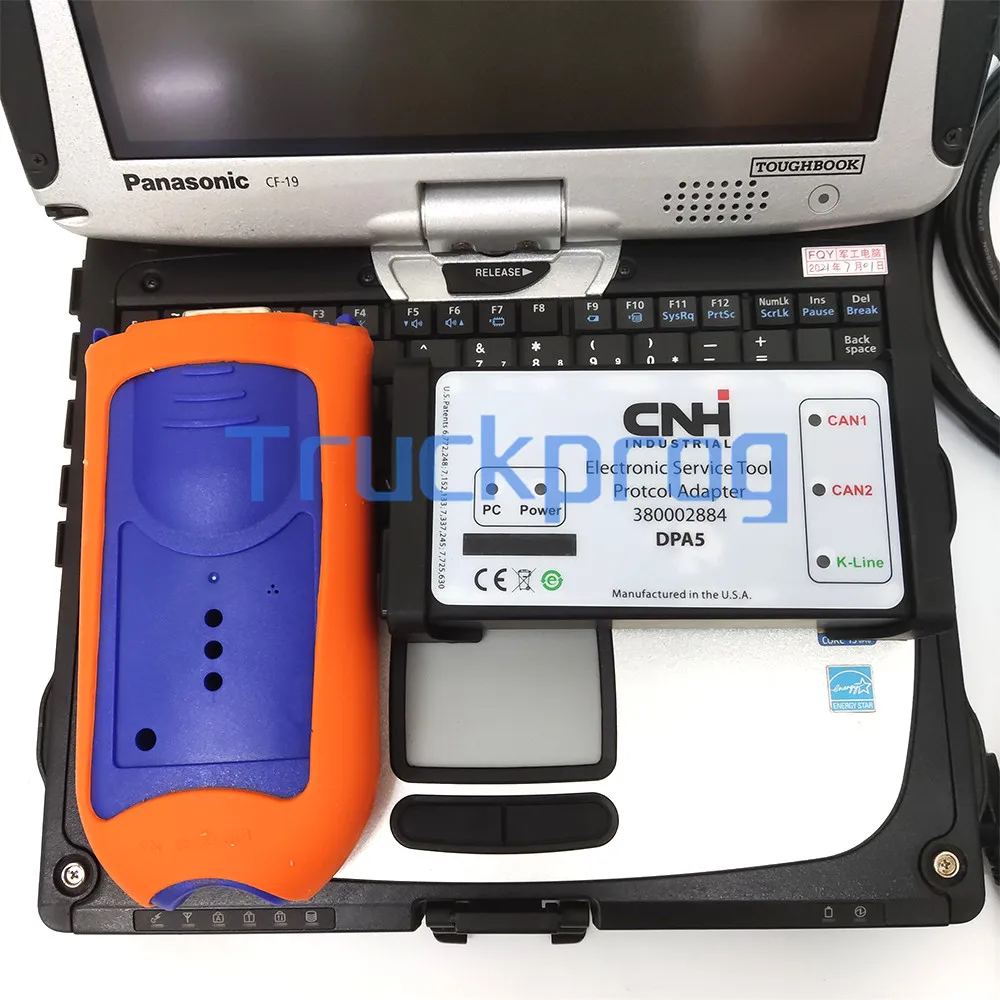 

V9.5 FOR CNH EST FOR NEW holland CASE+JD Service EDL V2 Advisor Electronic Data Link EDL tractor Truck diagnostic+CF19 laptop