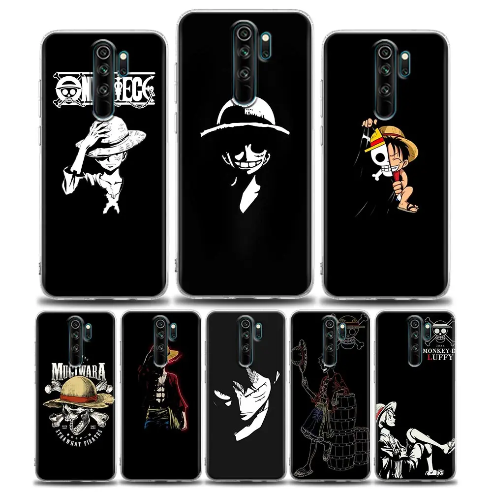

Clear Phone Case for Redmi Note 7 8 9 10 8T Pro Redmi 8 8A 7 9 9C Y3 K20 K30 K40 TPU Case Bandai Monkey D. Luffy One Piece