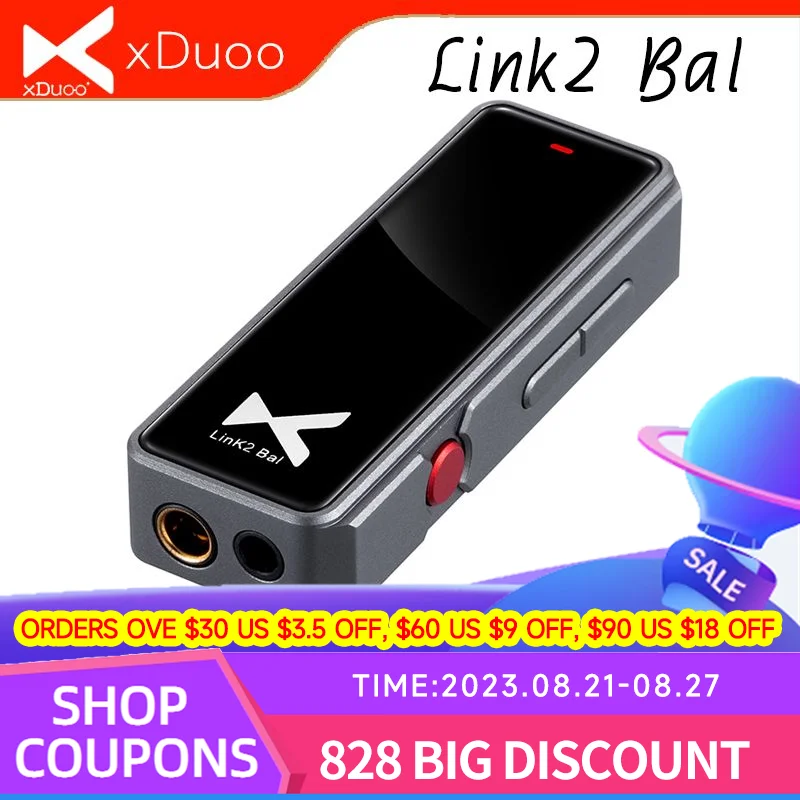 

XDUOO LINK2 BAL USB DAC & amp для наушников 270 мВт выходная мощность Type-C до 4,4 мм 3,5 мм выход CS43131 * 2 DSD256 портативный декодирующий усилитель