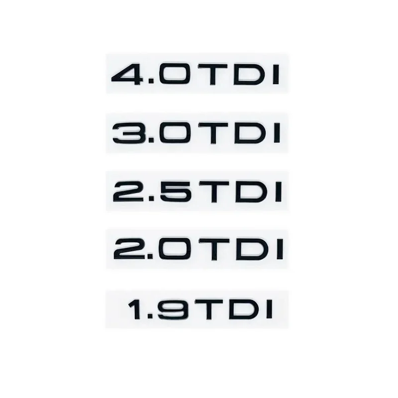 Фото 3D наклейка на автомобиль из ABS-пластика для 2.0 2.5 3.0 4.0 TDI 30 35 40 45 50 55 TDI A4 A5 A6 A7 A8 Q5 Q7, эмблема с буквами, декоративный значок на задний багажник. №3