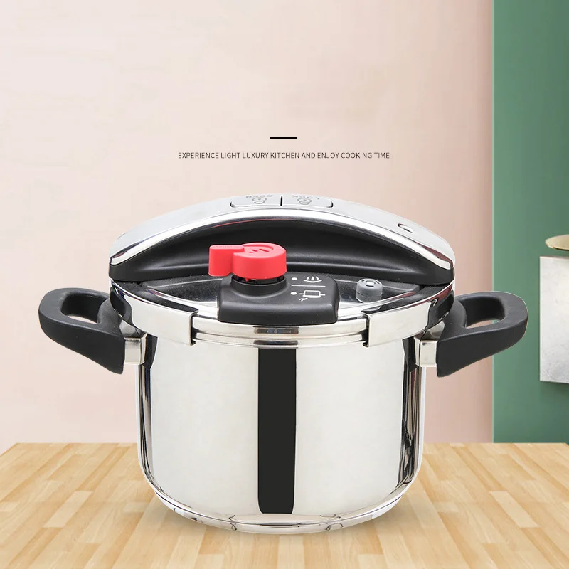 

304 Stainless Steel Pressure Cooker Safety Explosion-Proof One-Key Opening And Closing Two Gear Adjustment Kitchen Bar Tools
