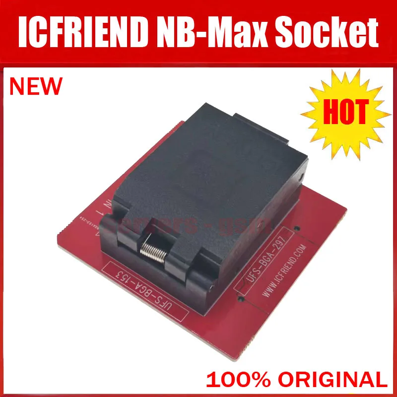 Новинка 2022 разъем NB-Max для ICFRIEND MIPItester E-mate EMMC и UFS BGA254 BGA297 BGA153 поддержка Easy-Jtag box Medusa
