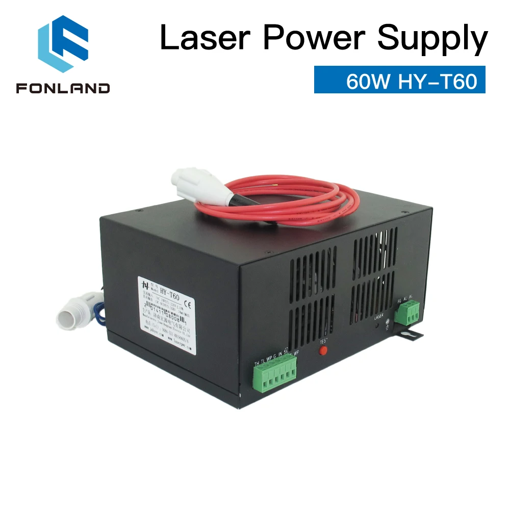 FONLAND 60W HY-T60 CO2 Laser Power Supply for CO2 Laser Engraving Cutting Machine HY-T60 T / W Series enlarge