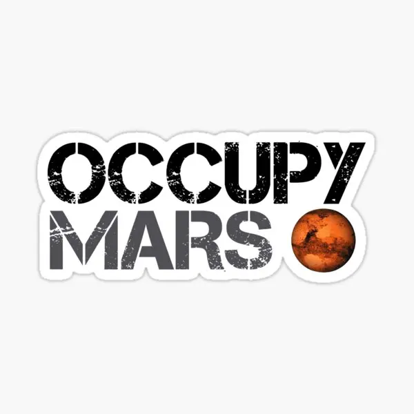 

Occupy Mars Space Planet Spacex 5PCS Stickers for Room Funny Cartoon Stickers Anime Car Home Print Luggage Window Living Room