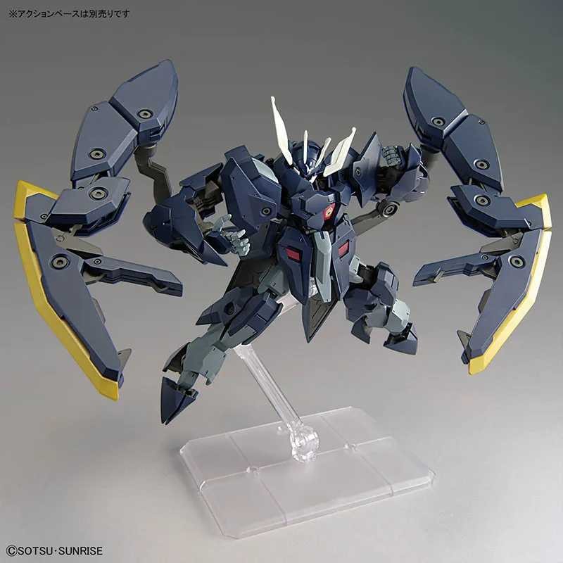 Фото В наличии: Оригинальный конструктор Bandai Gundam Model Kit HG IBO 1/144 Gundam Zagan, коллекционная фигурка аниме-персонажа, игрушки, подарки, фигурки MVC №3