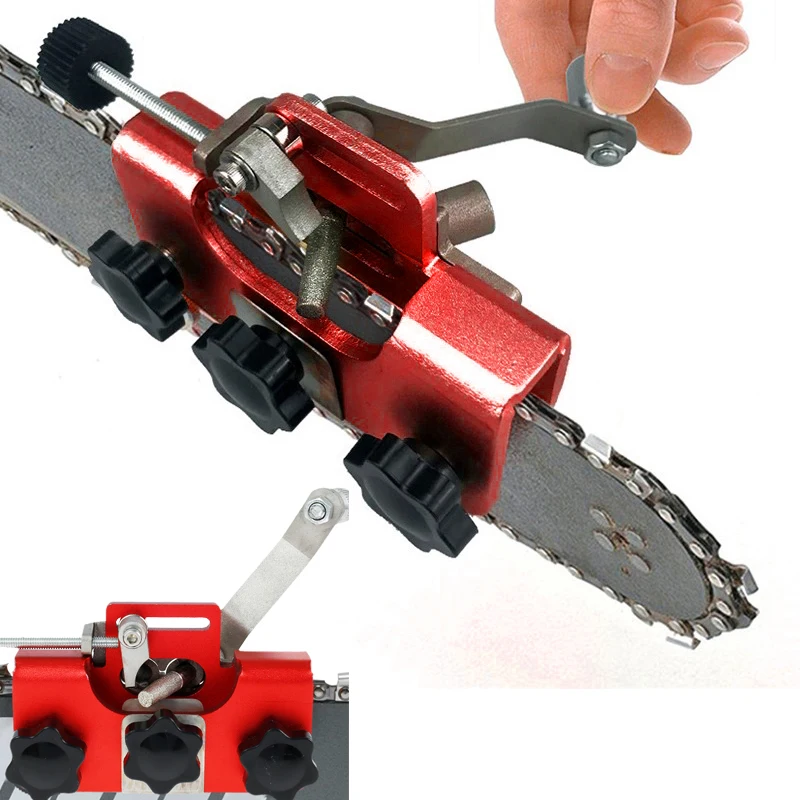 Portable Chain Saw Sharpeners Woodworking Electric Chainsaw Grinder Tool Chain Sharpening Grinding Stones Hand-held dropshipping