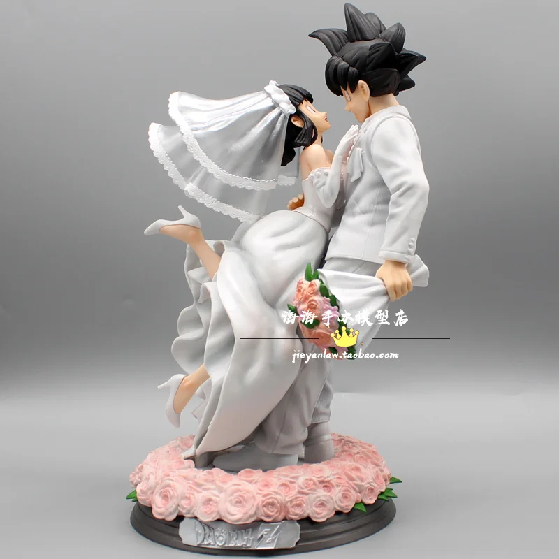 

31cm Dragon Ball Action Figure Son Goku And Chichi Marry Wedding Ver Figurine Decoration Collectible Model Toys For Kids Gifts